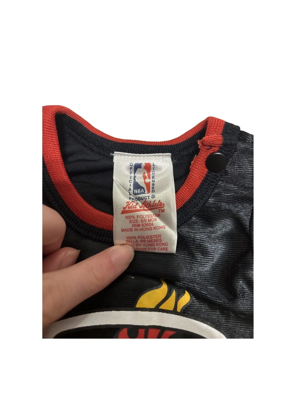 vintage-style Miami Heat infant jersey romper
